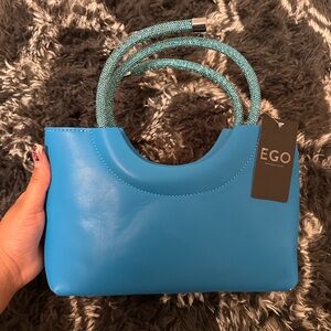 Blue Rhinestone EGO Bag